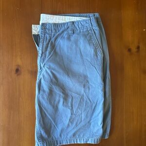 Dockers Blue Flat Front Men Shorts